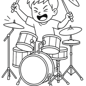 Musical Instruments Drawing Book