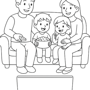 Family Picnic Drawing Book