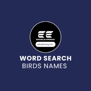 Birds Names Word Search Puzzle