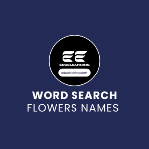 Flowers Names Word Search Puzzle