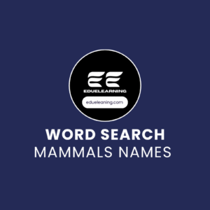Mammals Names Word Search Puzzle