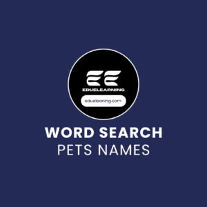 Pets Names Word Search Puzzle