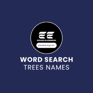 Trees Names Word Search Puzzle