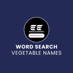 Vegetable Names Word Search Puzzle