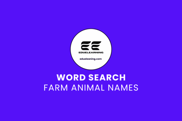 Farm Animal word search puzzle. eduelearning pritable template