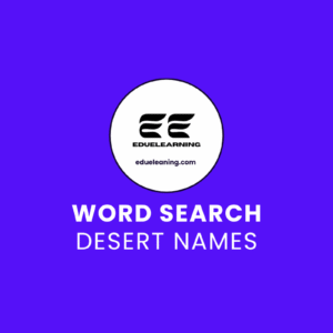 desert names word search puzzle. eduelearning printable template