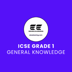 icse grade 1 General Knowledge. eduelearning pritable template