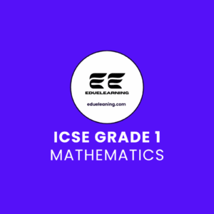 icse grade 1 Mathematics. eduelearning pritable template
