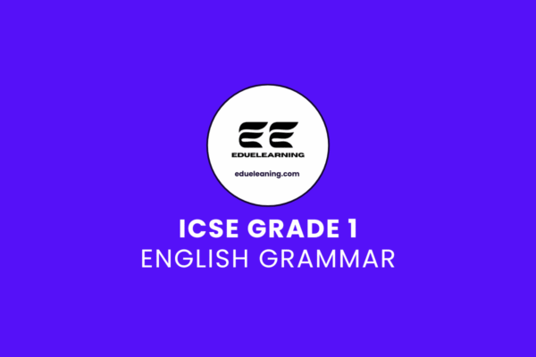 icse grade 1 english grammar. eduelearning pritable template