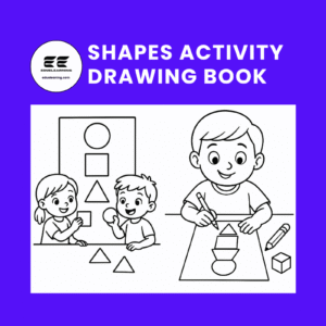 shapes activity drawing book. eduelearning printable template.1