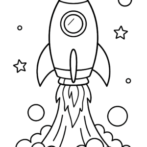 space object activity drawing book. eduelearning printable template