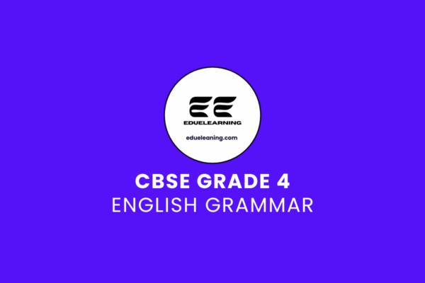 CBSE Grade 4 English Grammar. eduelearning printable template
