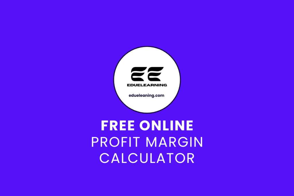Profit Margin Calculator. eduelearning printable template