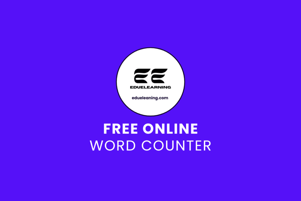 Word Counter. eduelearning printable template