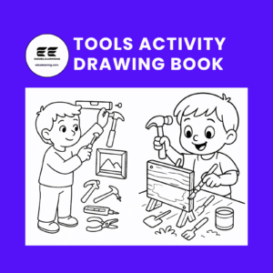 tools activity drawing book. eduelearning printable template.1